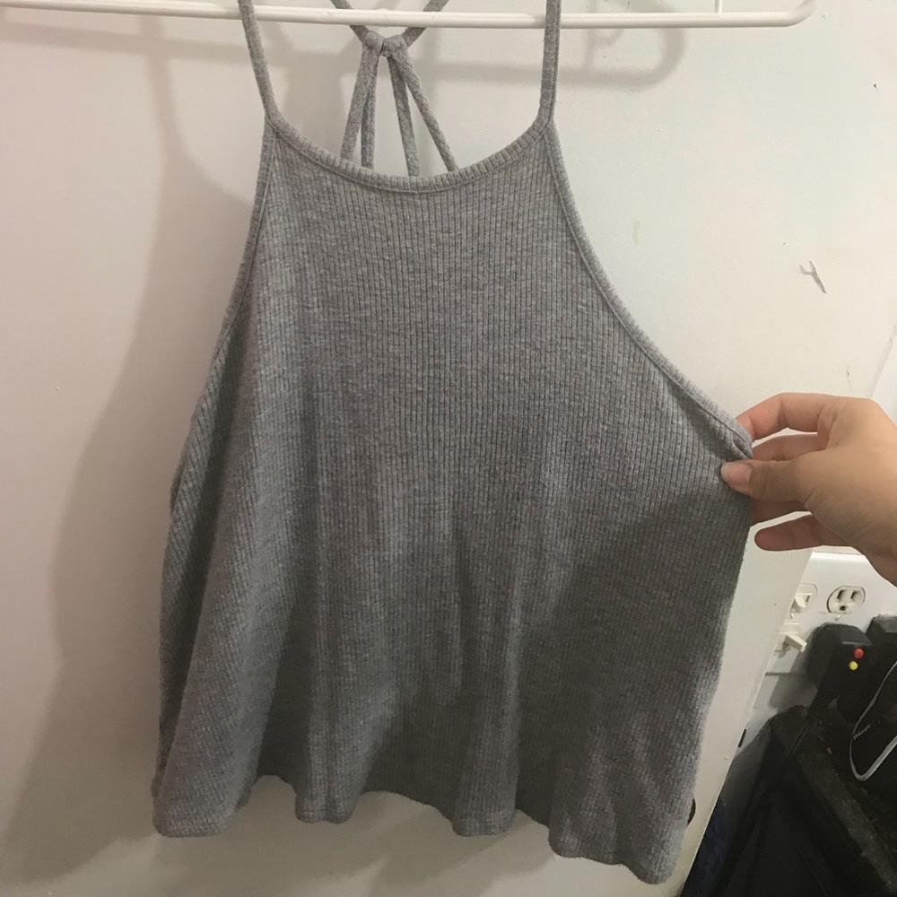 Forever 21 Gray Halter Top Size Medium